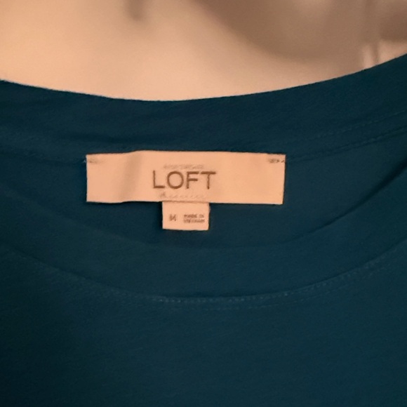 LOFT Teal Short Sleeve Tee - Picture 2 of 3